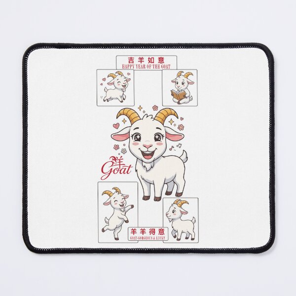 Item preview, Cute Year of the Goat 2027 Chinese Zodiac Anime Sheep designed and sold by taogiauco.