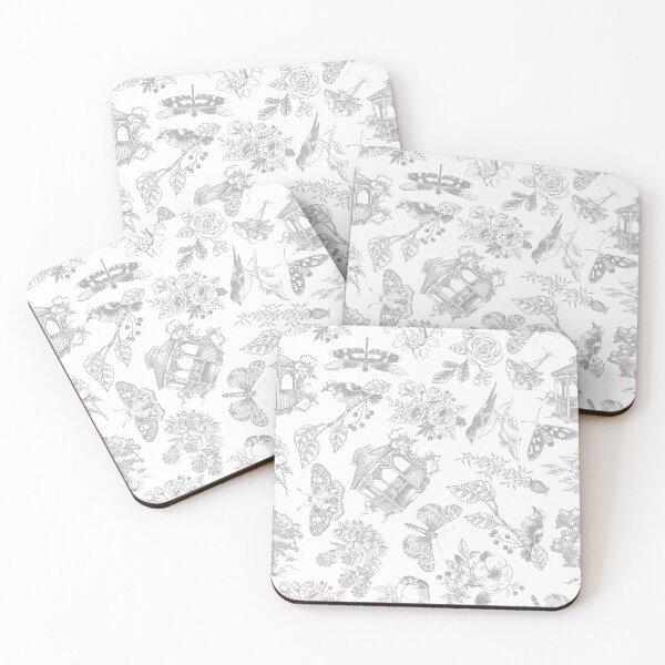 Item preview, Hand Drawn Victorian Garden in Gray designed and sold by KSimpson838.