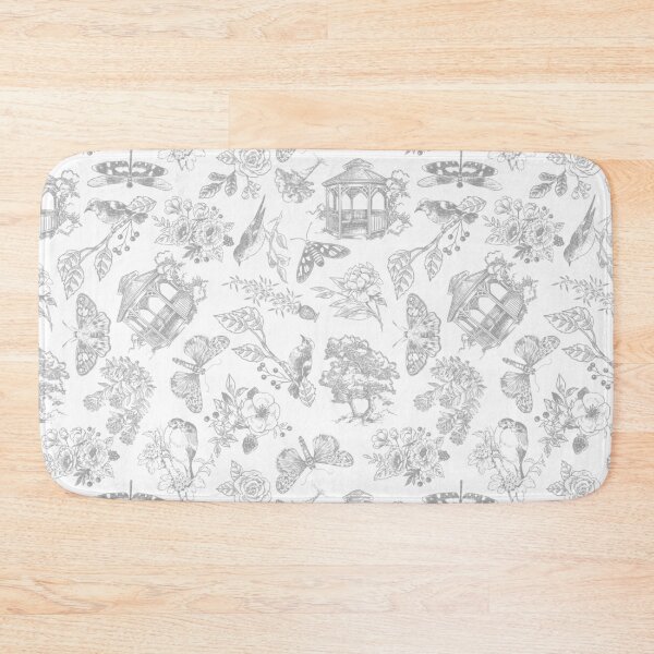 Item preview, Hand Drawn Victorian Garden in Gray designed and sold by KSimpson838.