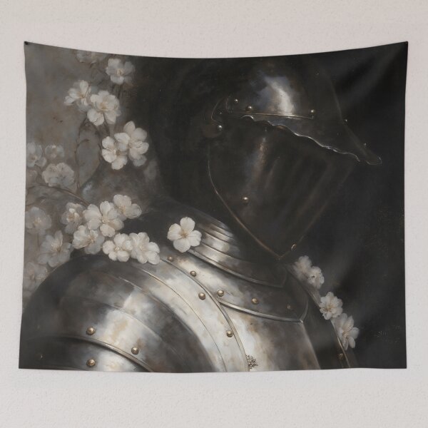 Item preview, Medieval Knight Armor and White Flowers designed and sold by DarkHolyQueen.