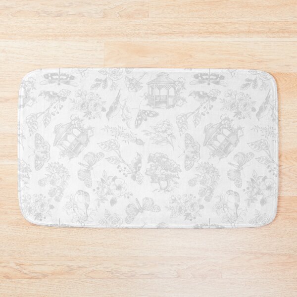 Item preview, Hand Drawn Victorian Garden in Light Gray designed and sold by KSimpson838.