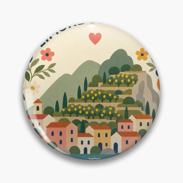 Item preview, Limone sul Garda Italy Travel Souvenir Modern Folk Art designed and sold by VisualArtsOasis.