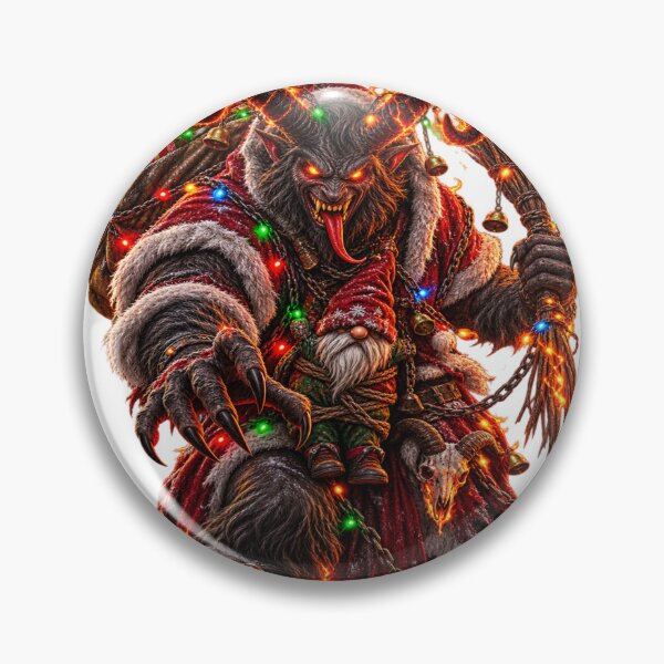 Item preview, Scary Cyber Krampus Monster - Dark Gothic Anti Christmas Art designed and sold by StaticEmpire.