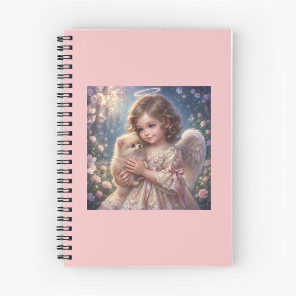 Item preview, Celestial Angel with Puppy. designed and sold by JoyNest = "The nest of joy".