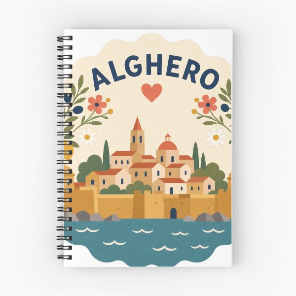 Item preview, Alghero Italy Travel Souvenir Modern Folk Art designed and sold by VisualArtsOasis.