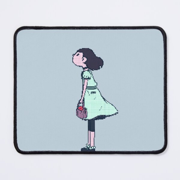 Item preview, Pixel girl with oranges looks at the sky -cold colors- Pixel art illustration designed and sold by Houst-cn.