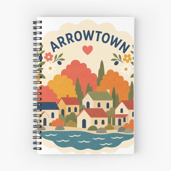 Item preview, Arrowtown New Zealand Travel Souvenir Modern Folk Art designed and sold by VisualArtsOasis.