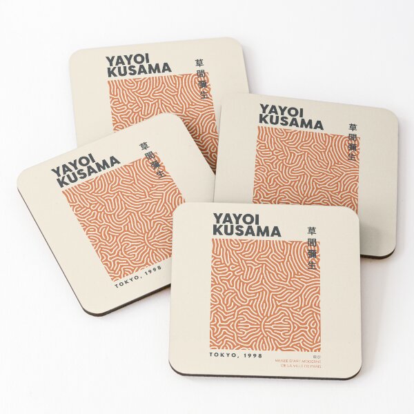 Item preview, Yayoi Kusama Orange Japandi Abstract designed and sold by Brendapaisi.