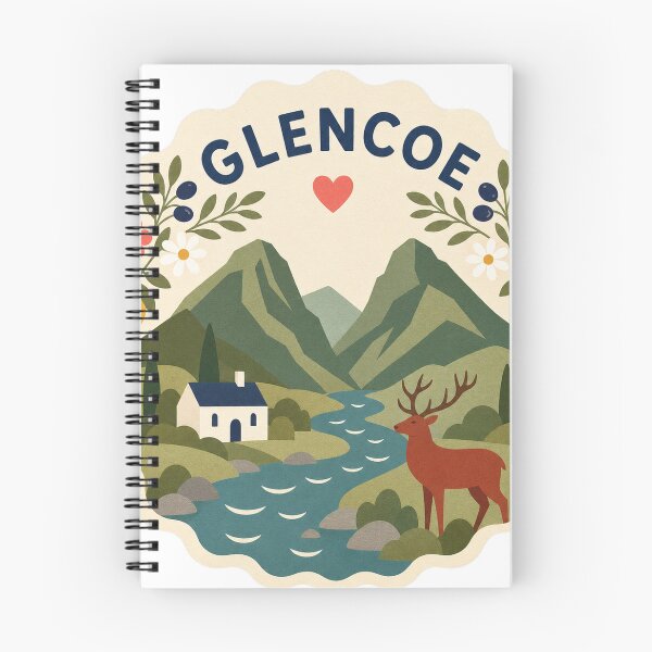 Item preview, Glencoe Scotland Travel Souvenir Modern Folk Art designed and sold by VisualArtsOasis.