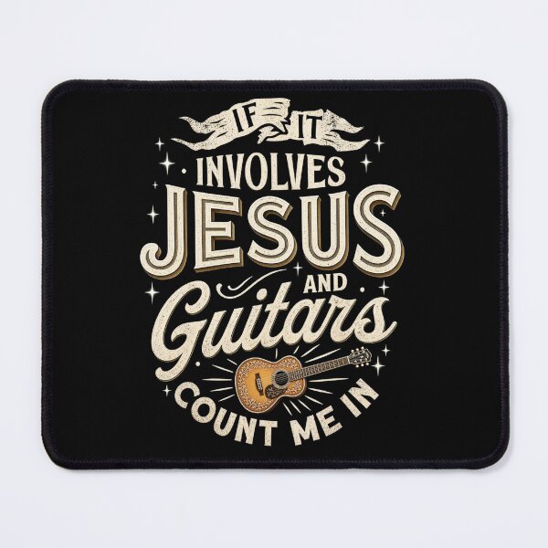 Item preview, If It Involves Jesus and Guitars Count Me In Vintage Acoustic Worship designed and sold by ChristianLife.