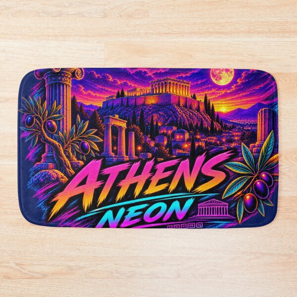 Item preview, Athens Neon Sunset Ancient Greece designed and sold by Houldi.