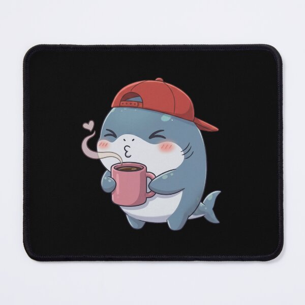 Item preview, Coffee Lovers Chibis Shark - National Coffee Day designed and sold by Nature's Chibis.