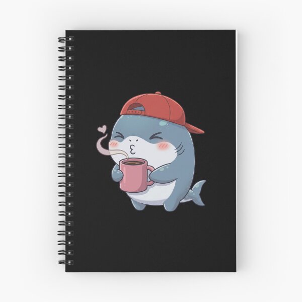 Item preview, Coffee Lovers Chibis Shark - National Coffee Day designed and sold by Nature's Chibis.