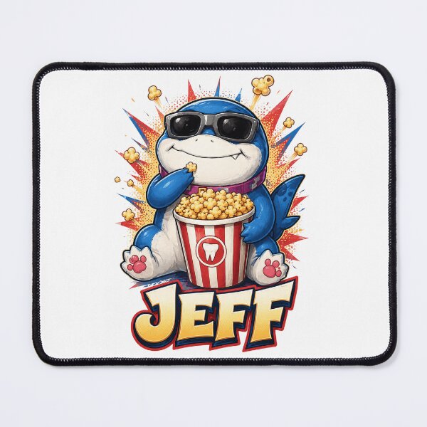 Item preview, Jeff the land shark popcorn designed and sold by Zubavibe.