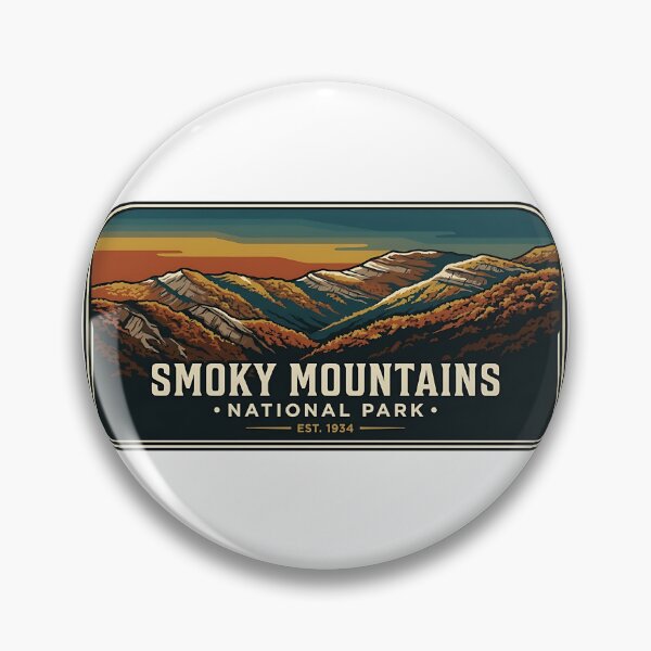 Item preview, Smoky Mountains Autumn Dusk Ridgeline Sticker designed and sold by DetourDgn.