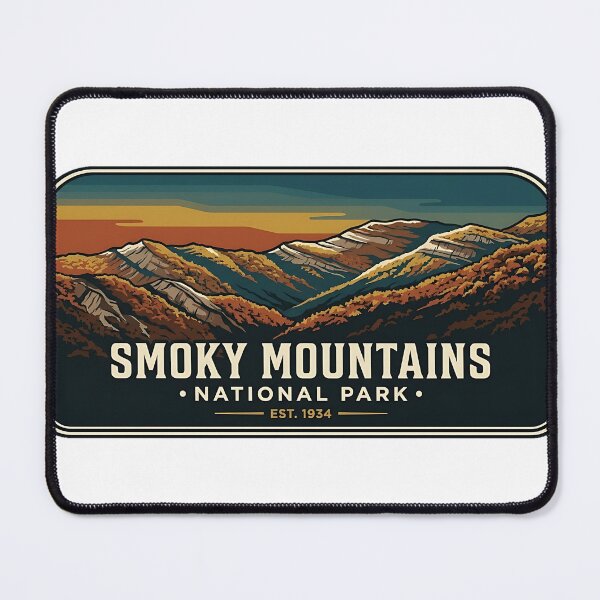 Item preview, Smoky Mountains Autumn Dusk Ridgeline Sticker designed and sold by DetourDgn.