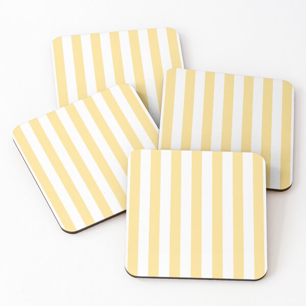Item preview, Cabana stripe pattern in yellow and white color designed and sold by RishabhArts1.