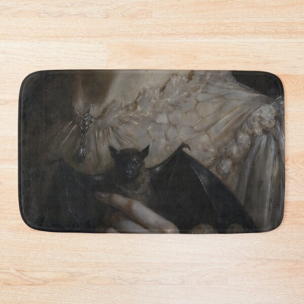 Item preview, Gothic Woman Holding Small Bat Painting designed and sold by DarkHolyQueen.