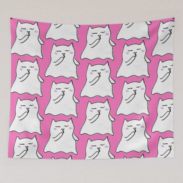 Item preview, Spooky Cute Ghost Cat Crayon Drawing designed and sold by MagicYana.
