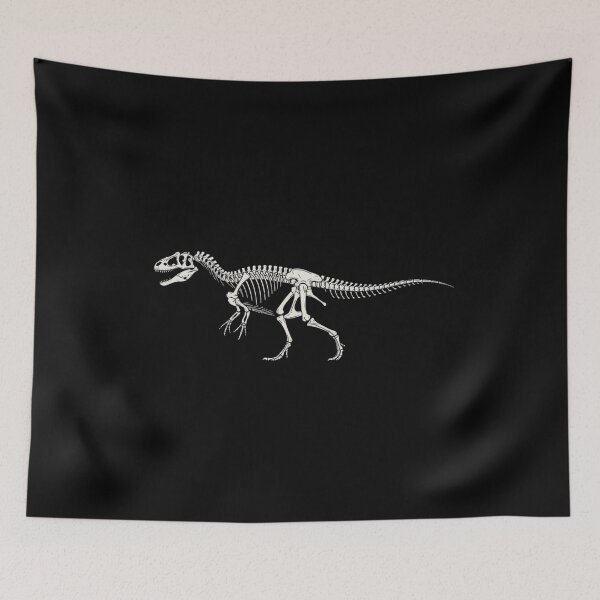 Item preview, Carnotaurus Fossil Skeleton T-Shirt, Paleontology Lover Gift, Dinosaur Graphic Tee designed and sold by Trendably.