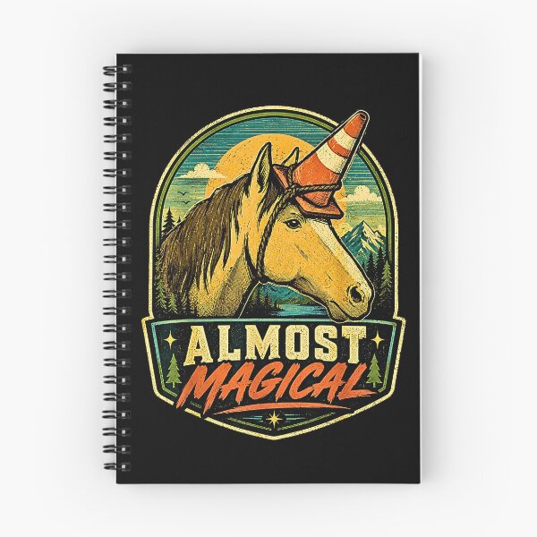 Item preview, Almost Magical Funny Horse Traffic Cone Unicorn designed and sold by Rahamkshop.