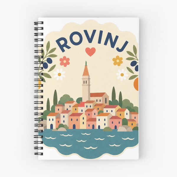 Item preview, Rovinj Croatia Travel Souvenir Modern Folk Art designed and sold by VisualArtsOasis.