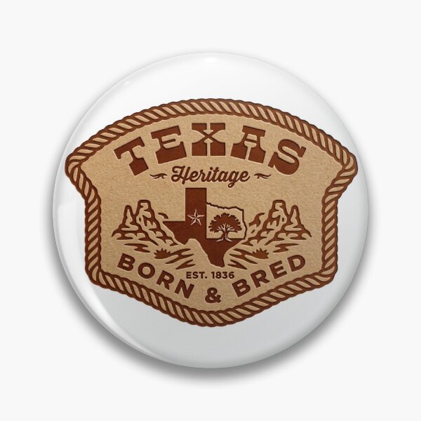 Item preview, Texas Heritage Born and Bred Vintage Belt Buckle Retro Western Lone Star Art designed and sold by LittleArij.