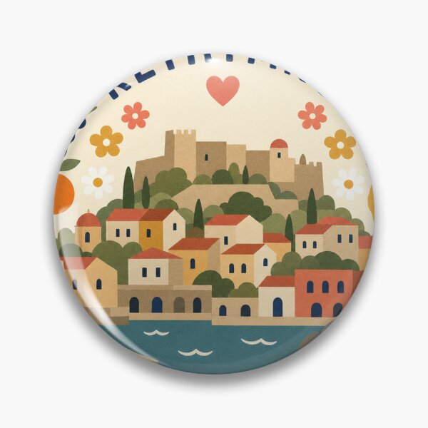 Item preview, Rethymno Greece Travel Souvenir Modern Folk Art designed and sold by VisualArtsOasis.