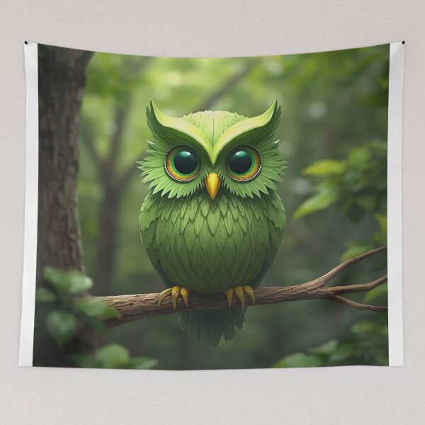 Item preview, Green Owl  designed and sold by MariaTheExpert.