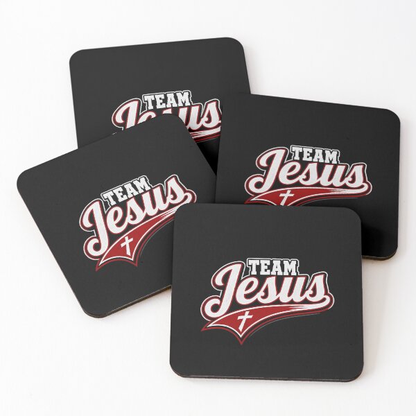 Item preview, Title: Team Jesus Baseball Script Typography Christian Cross Athletic designed and sold by ChristianLife.
