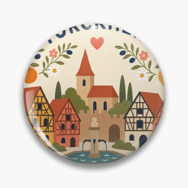 Artikelvorschau, Turckheim Frankreich Reisesouvenir Moderne Volkskunst entworfen und verkauft von VisualArtsOasis.