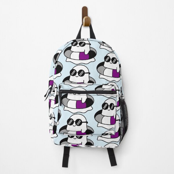 Item preview, Kawaii Ghost on Asexual Pride Swimming Tube Summer Vibes designed and sold by Cannaxes Studio.