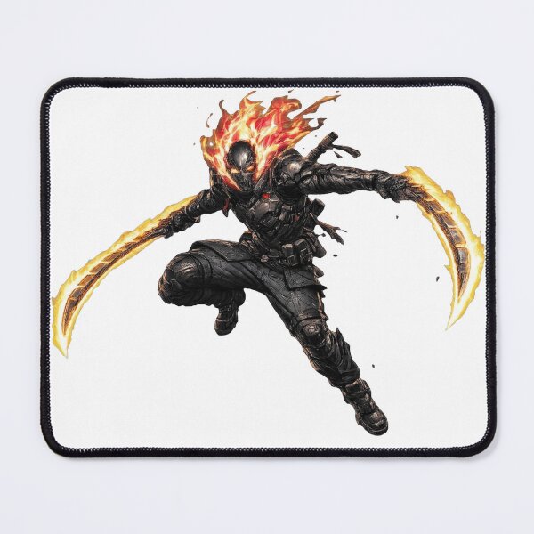 Item preview, Fire Skull Cyborg Assassin Dual Wielding Blades designed and sold by Munib302.