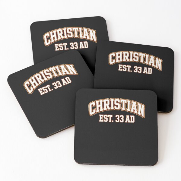 Item preview, Christian Est 33 AD Vintage Varsity College Block Typography Faith designed and sold by ChristianLife.