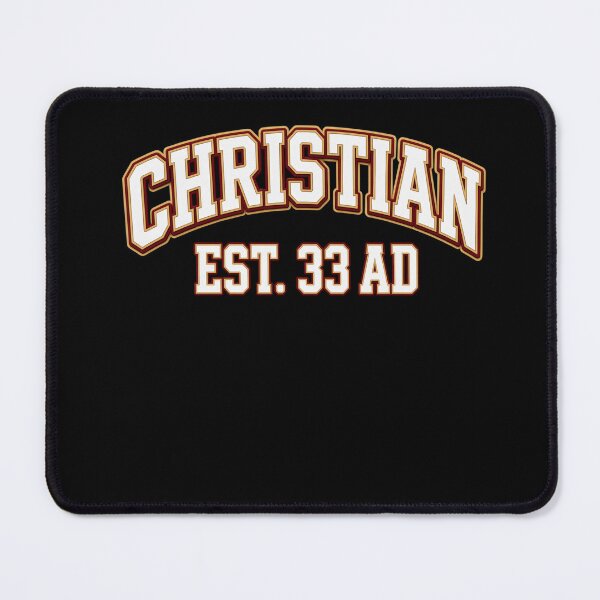 Item preview, Christian Est 33 AD Vintage Varsity College Block Typography Faith designed and sold by ChristianLife.