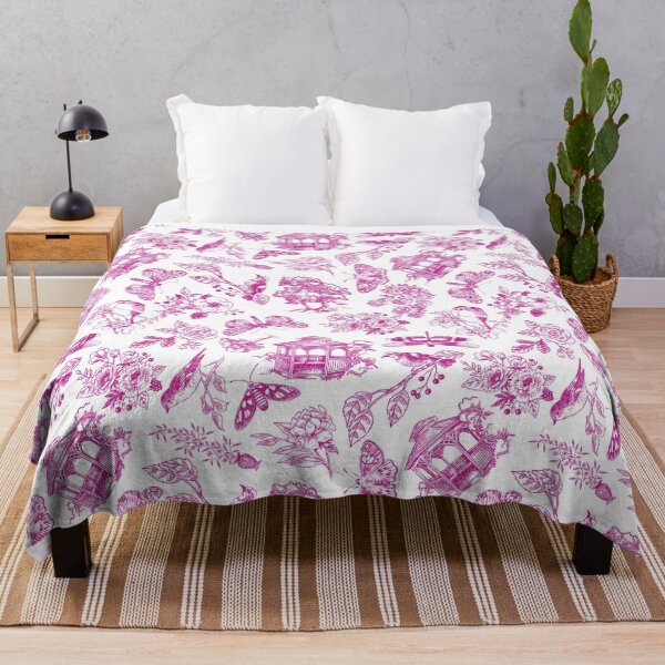Item preview, Hand Drawn Victorian Garden in Dark Pink designed and sold by KSimpson838.