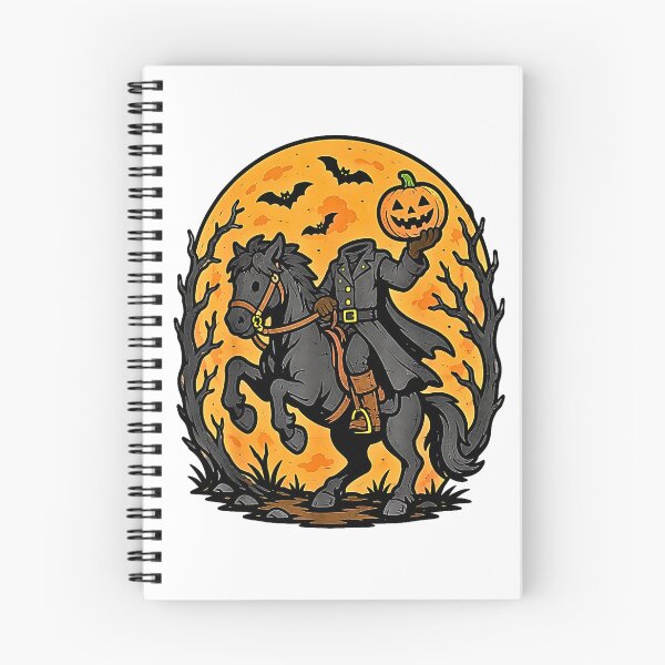 Artikelvorschau, Kopfloser Reiter, Kürbisreiter, gruseliges Halloween-Gothic-Design entworfen und verkauft von Rahamkshop.