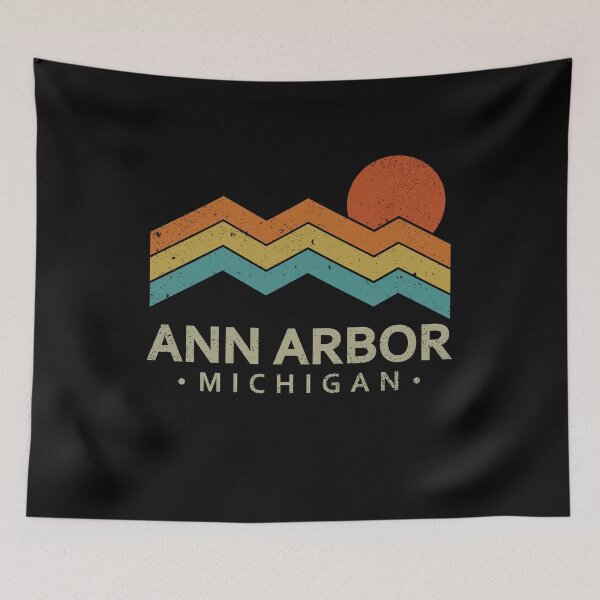Item preview, Ann Arbor Michigan Retro Sunset Travel designed and sold by gunaone-design.