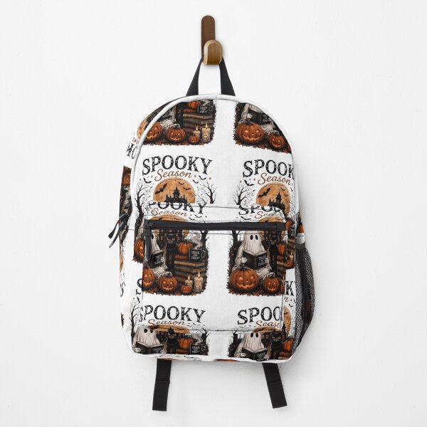 Item preview, Spooky Season Ghost Reading Tales of Terror Gothic Halloween Graphic Design designed and sold by CreativeNest Prints.