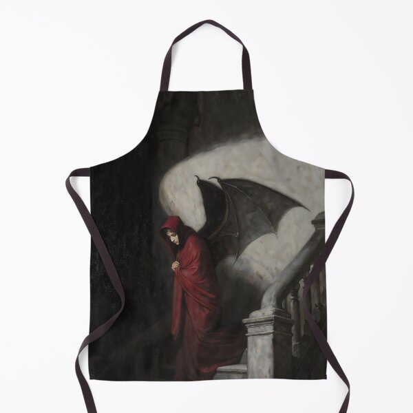 Item preview, Gothic Winged Figure In Red Cloak Painting designed and sold by DarkHolyQueen.