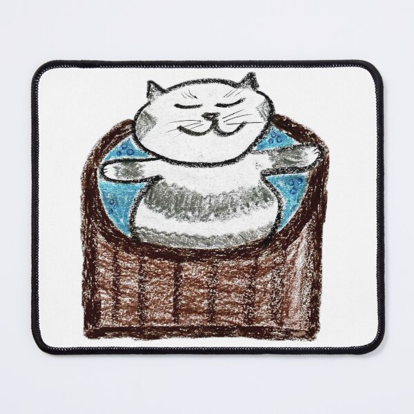 Item preview, Cute Cat in Hot Tub Jacuzzi Crayon Art designed and sold by MagicYana.