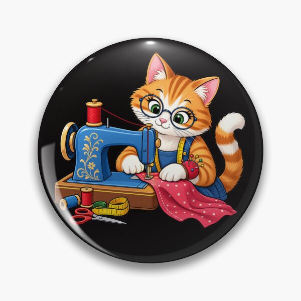 Item preview, Whiskers at the Sewing Machine designed and sold by Tadeusz1.