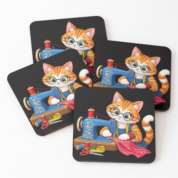 Item preview, Whiskers at the Sewing Machine designed and sold by Tadeusz1.