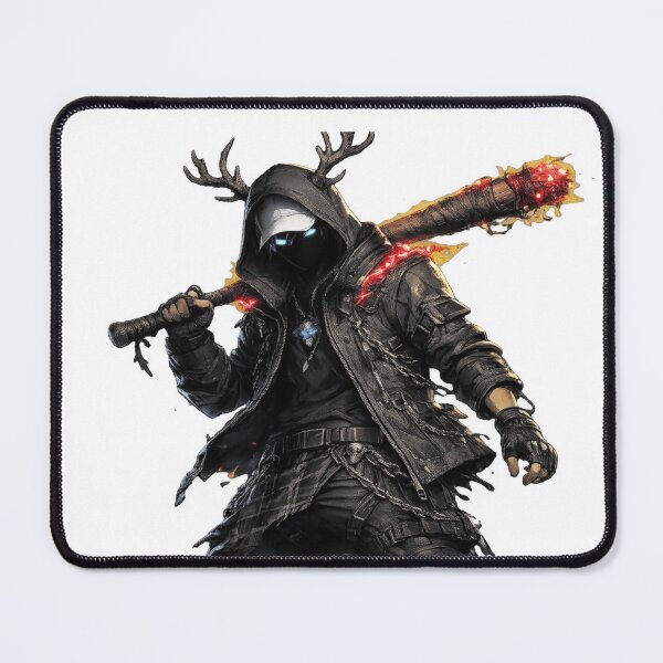 Item preview, Dark Urban Warrior With Flaming Baseball Bat designed and sold by Munib302.