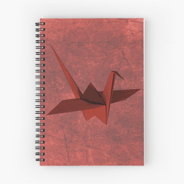 Item preview, Red Folded Paper Crane Origami Bird Sculpture designed and sold by Ghoul Enterprises.
