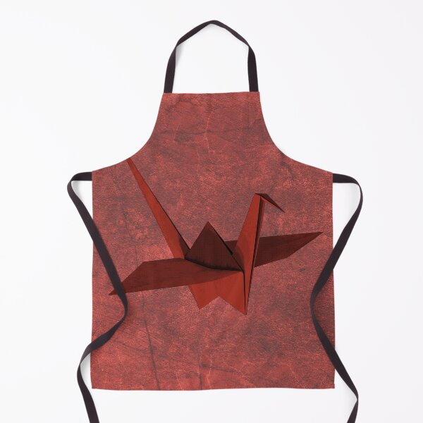 Item preview, Red Folded Paper Crane Origami Bird Sculpture designed and sold by Ghoul Enterprises.