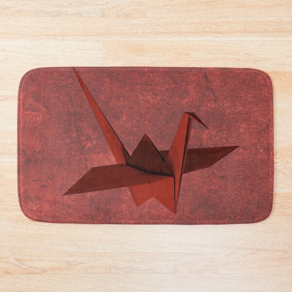 Item preview, Red Folded Paper Crane Origami Bird Sculpture designed and sold by Ghoul Enterprises.