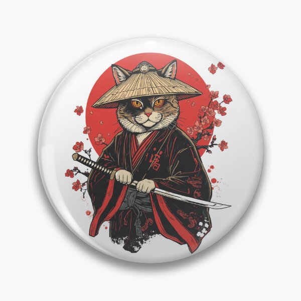 Item preview, Samurai Cat Japanese Warrior designed and sold by muhammadkhafidh.