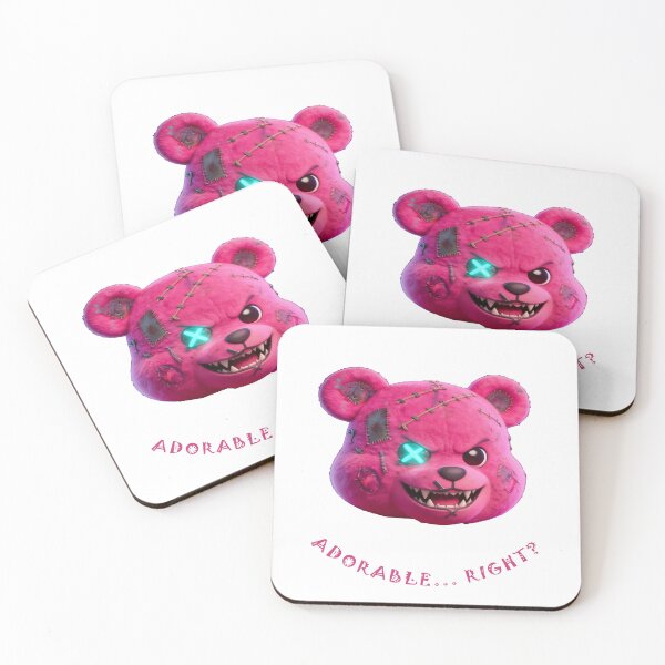 Item preview, Creepy Pink Teddy Bear – Horror Halloween designed and sold by TitiaDesign.