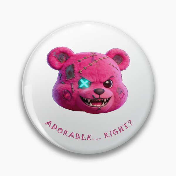 Item preview, Creepy Pink Teddy Bear – Horror Halloween designed and sold by TitiaDesign.